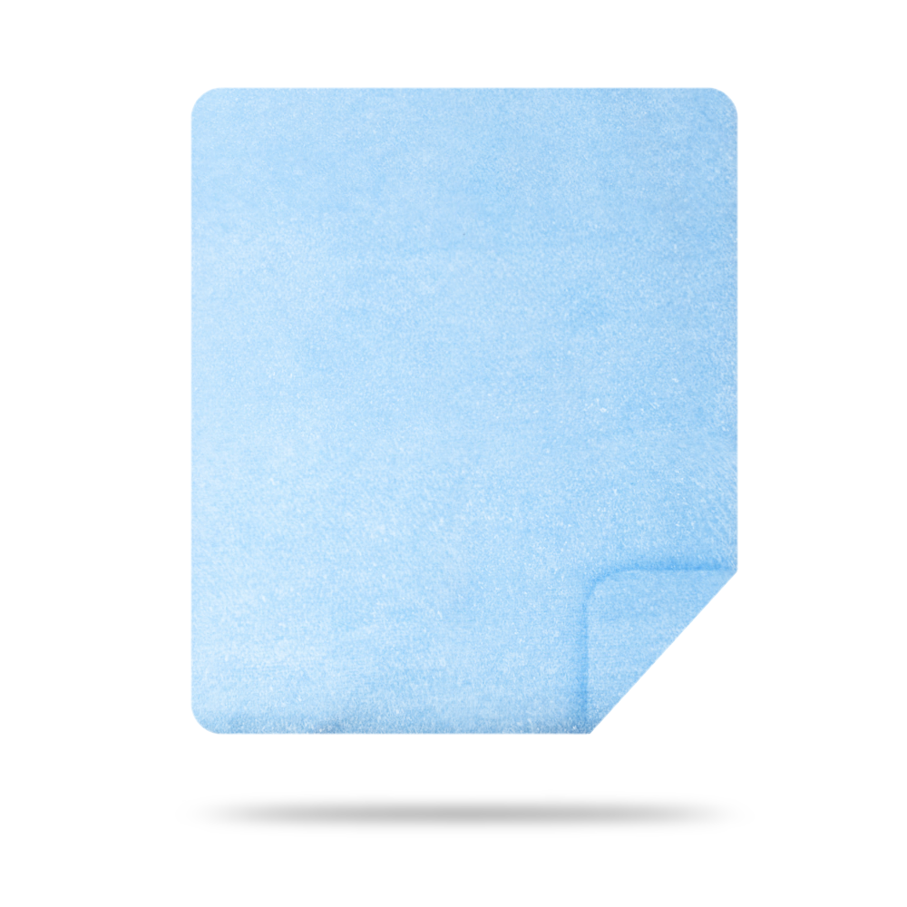 BABY BLUE DBL SIDED 60 X 84 BLANKET