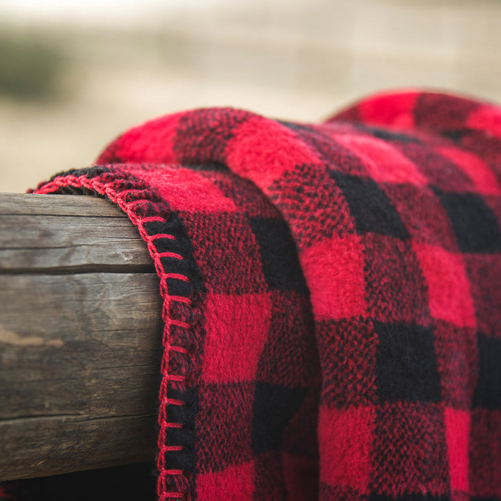 Red Black Buffalo Check Blanket