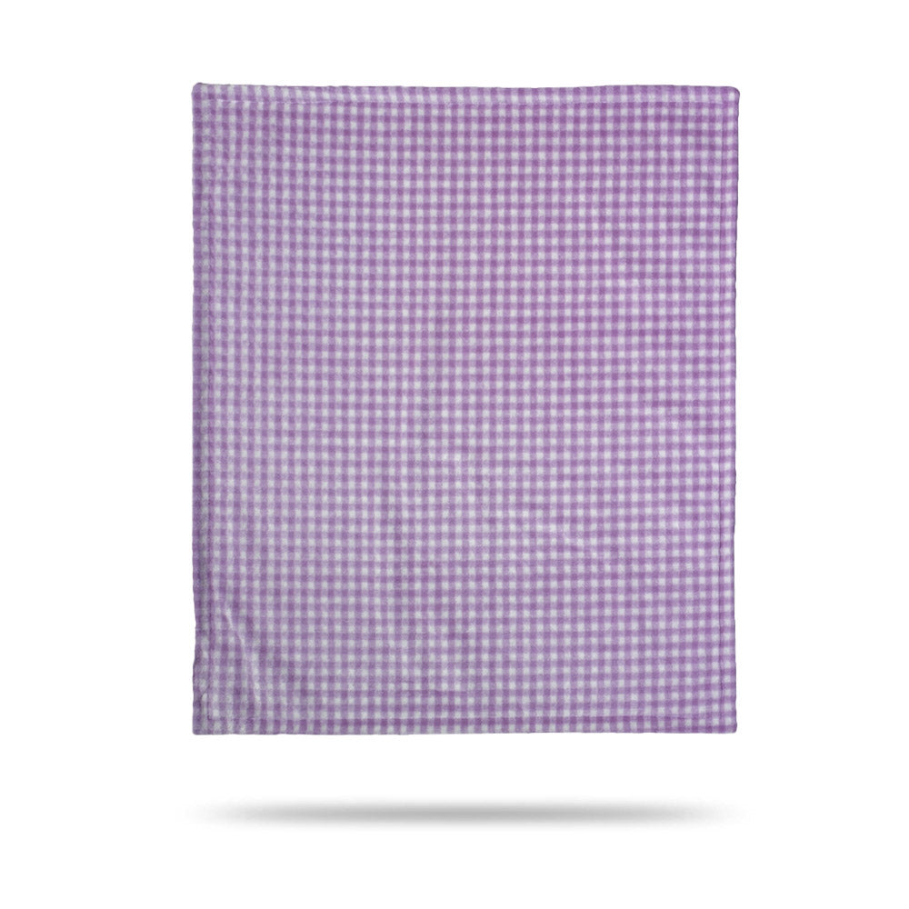 Gingham Light Lilac Baby Blanket