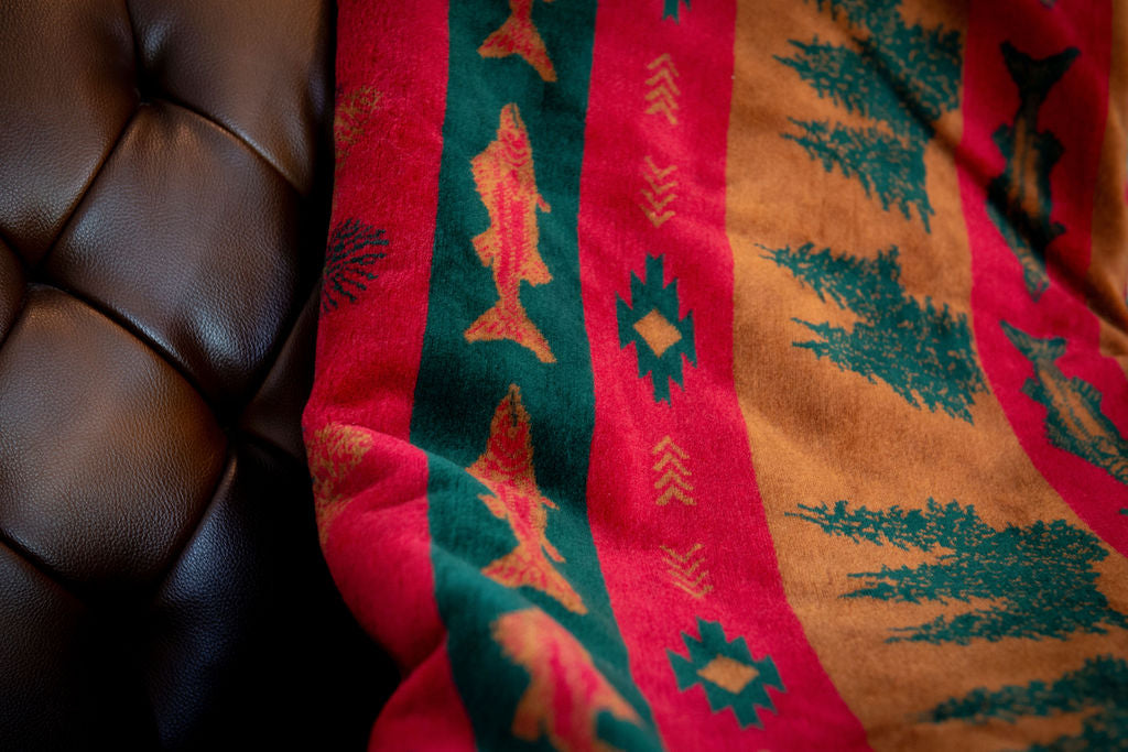 Fish Lodge Blanket 60"x72"