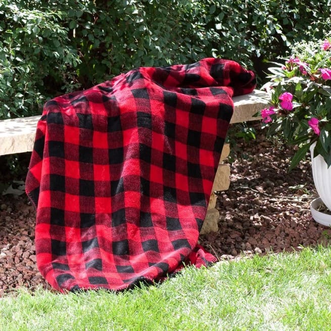 Large Bunk House Plaid Blanket 60"x72"