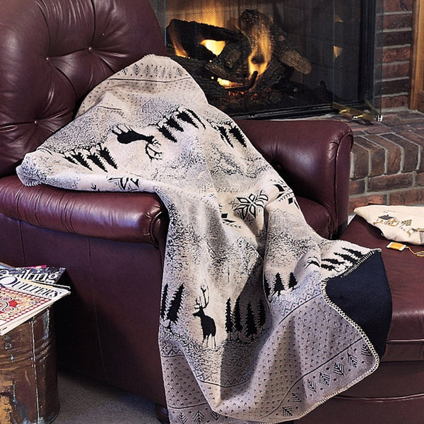 Black Forest Throw Blanket Denali Home Dark Woodland Comfort