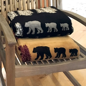 Black Denali Bear Blanket