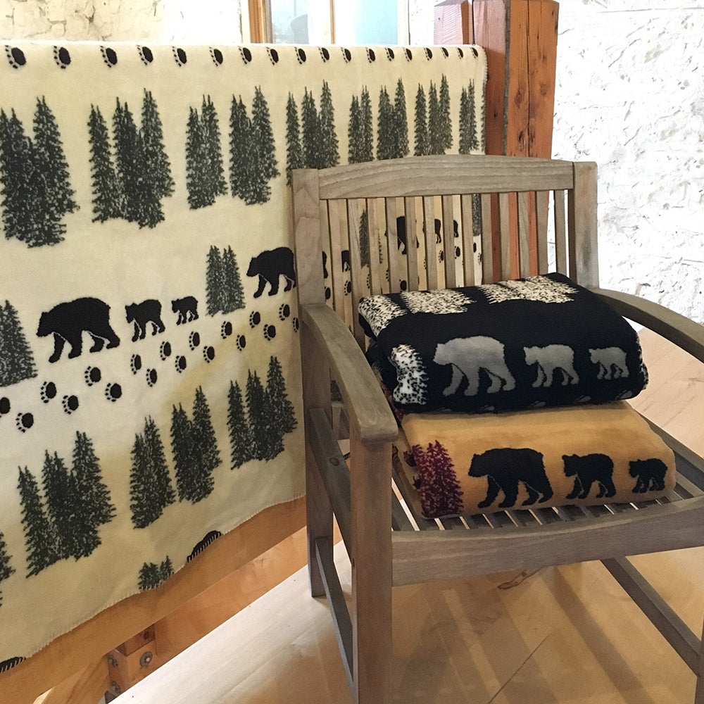 Pearl Denali Bear Blanket 60"x72"