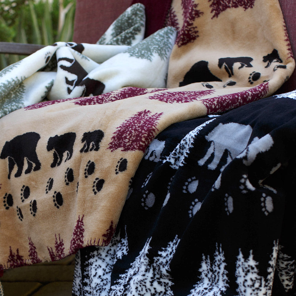 Wheat Denali Bear Blanket 60"x72"