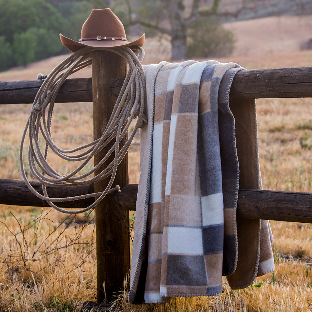 Gray Plaid Blanket 60"x72"