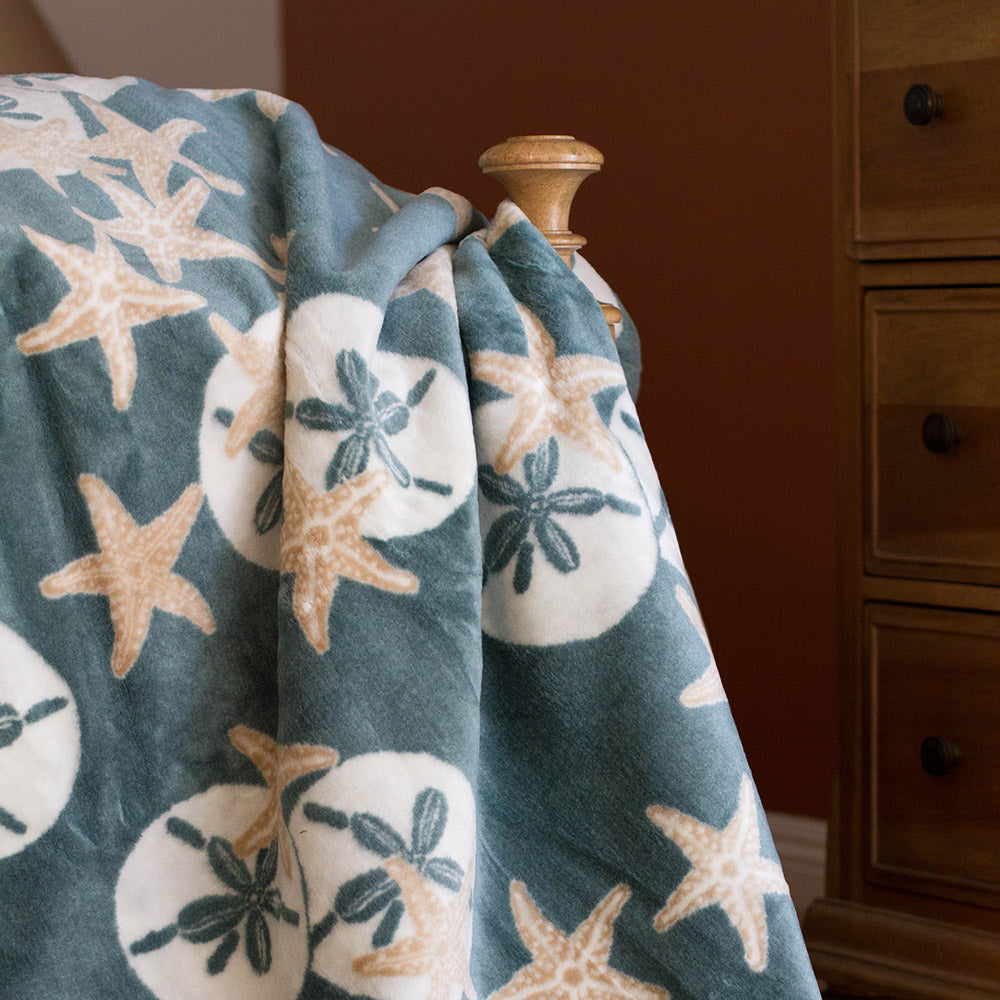 Starfish & Sand Dollars Blanket 60"x72"