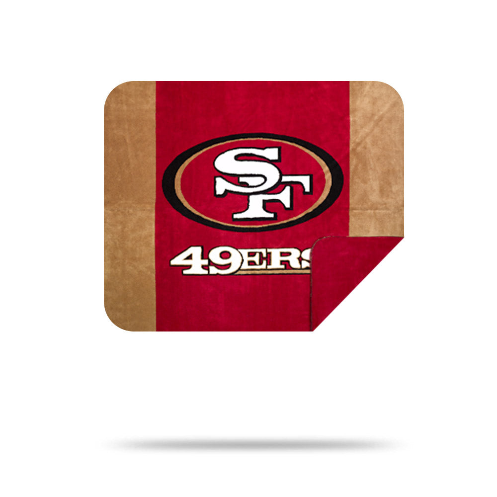 San Francisco 49ers Throw Blanket | Denali Home Collection 60”X50”