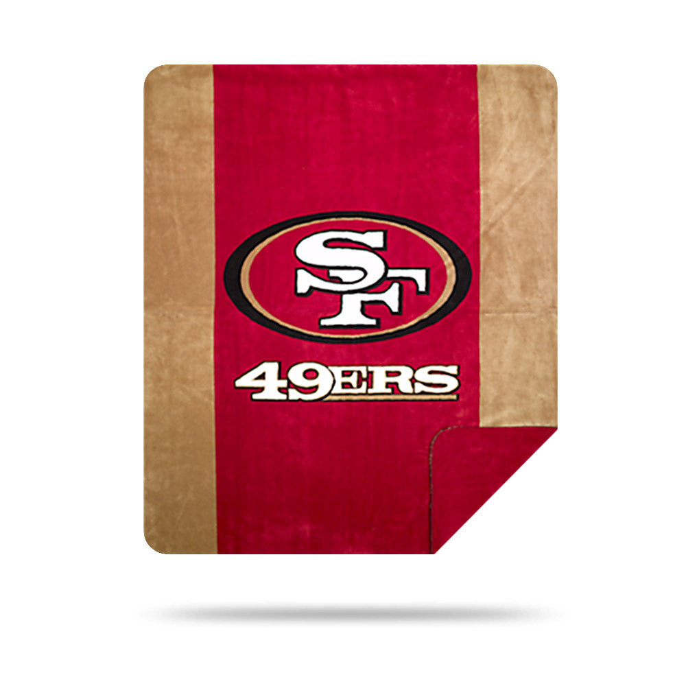 San Francisco 49ers Throw Blanket | Denali Home Collection 60”X50”