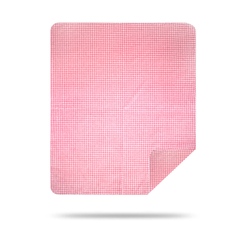 Gingham Light Pink Back-to-Back Blanket