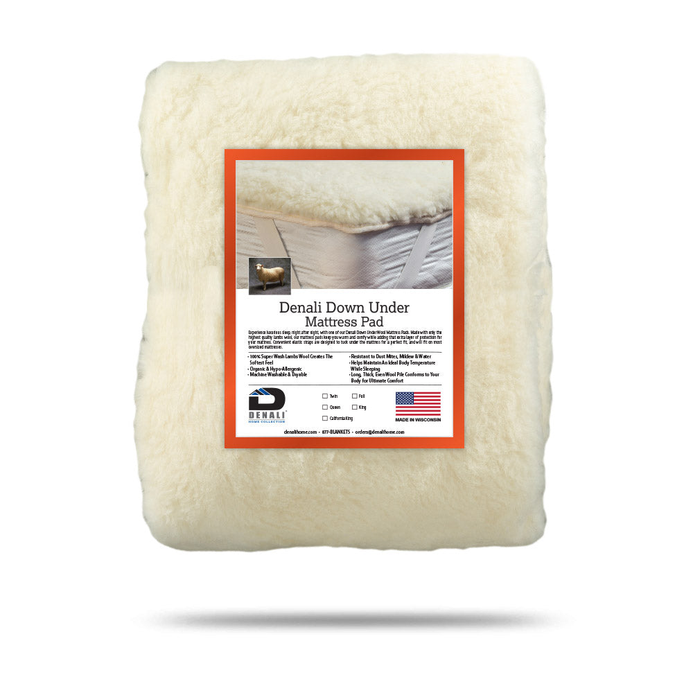 Denali Down Under Wool Mattress Pad