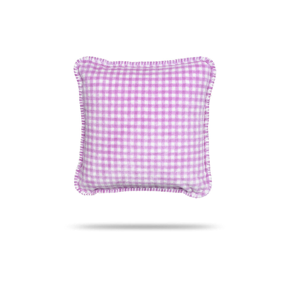 Gingham Light Lilac Pillow