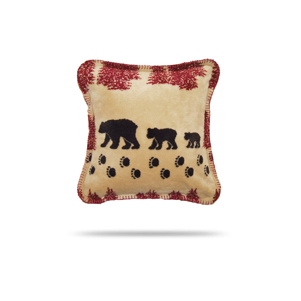 Wheat Denali Bear Pillow