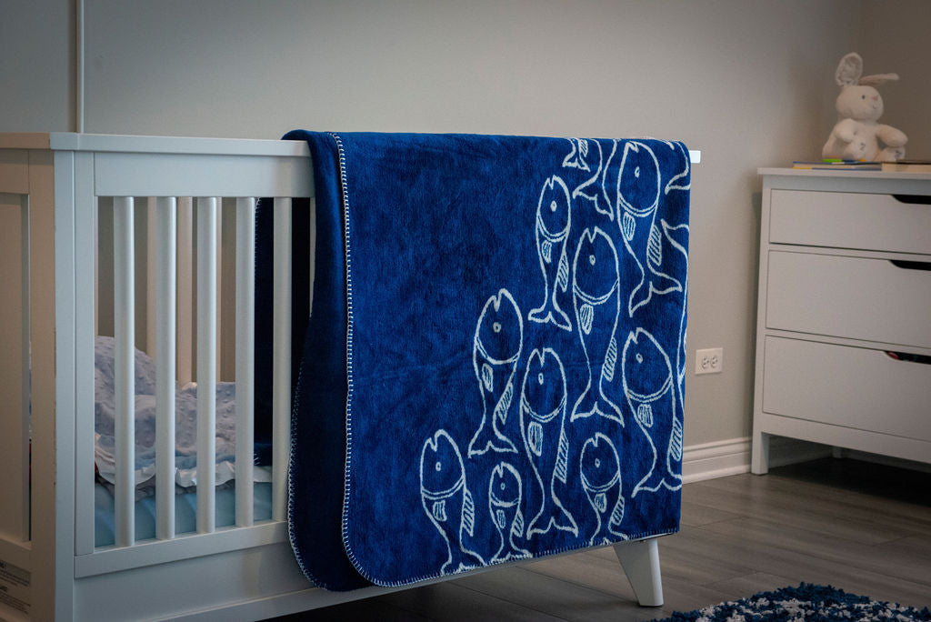 Blue Fins Blanket 60"x72"