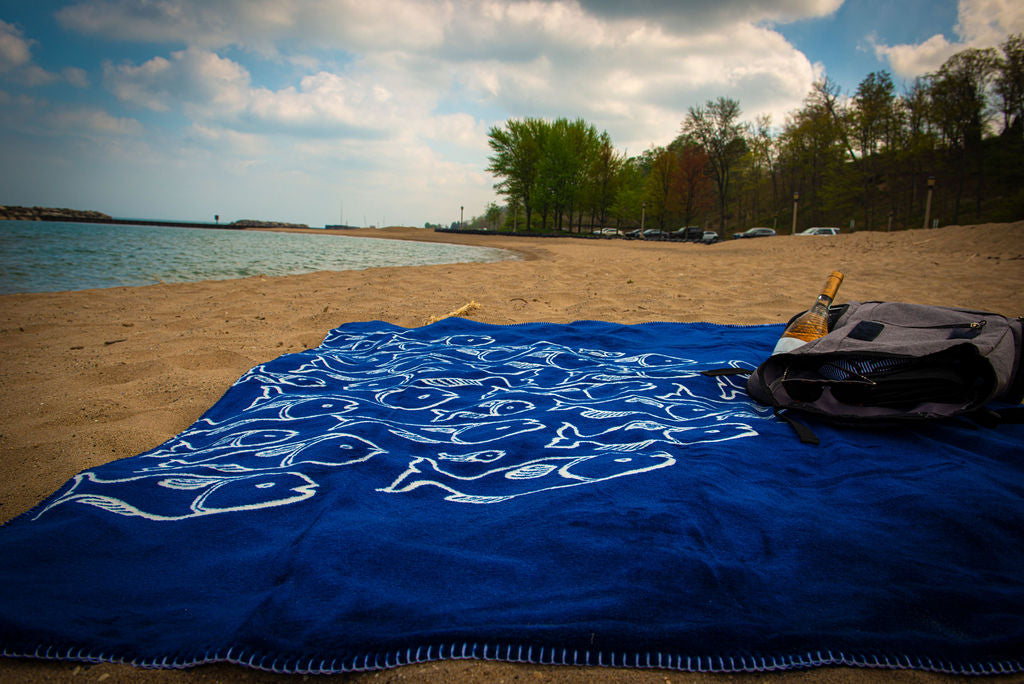 Blue Fins Blanket 60"x72"