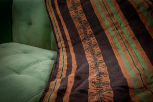 Dark Chocolate Stripe Blanket