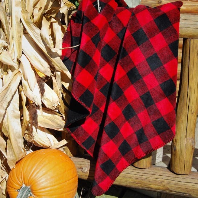 Large Bunk House Plaid Blanket 60"x72"