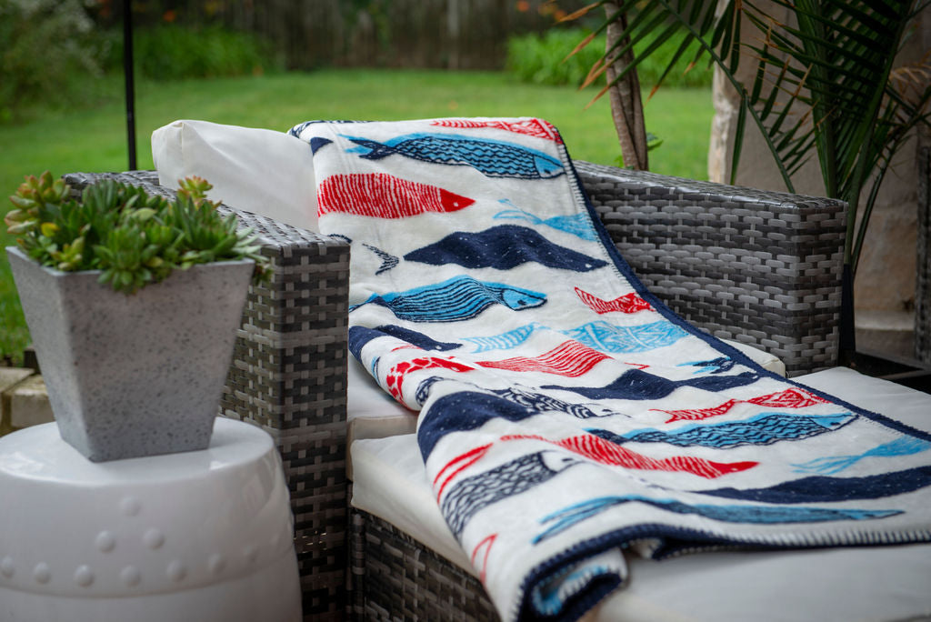 Swimming Upstream Blanket 60"x72"