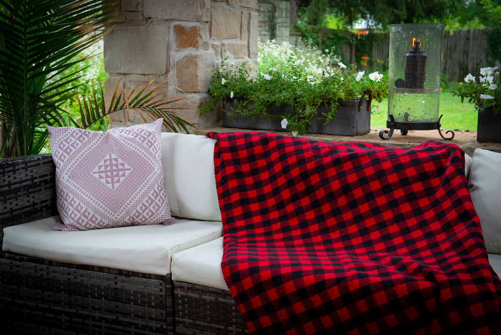 Red Black Buffalo Check Blanket